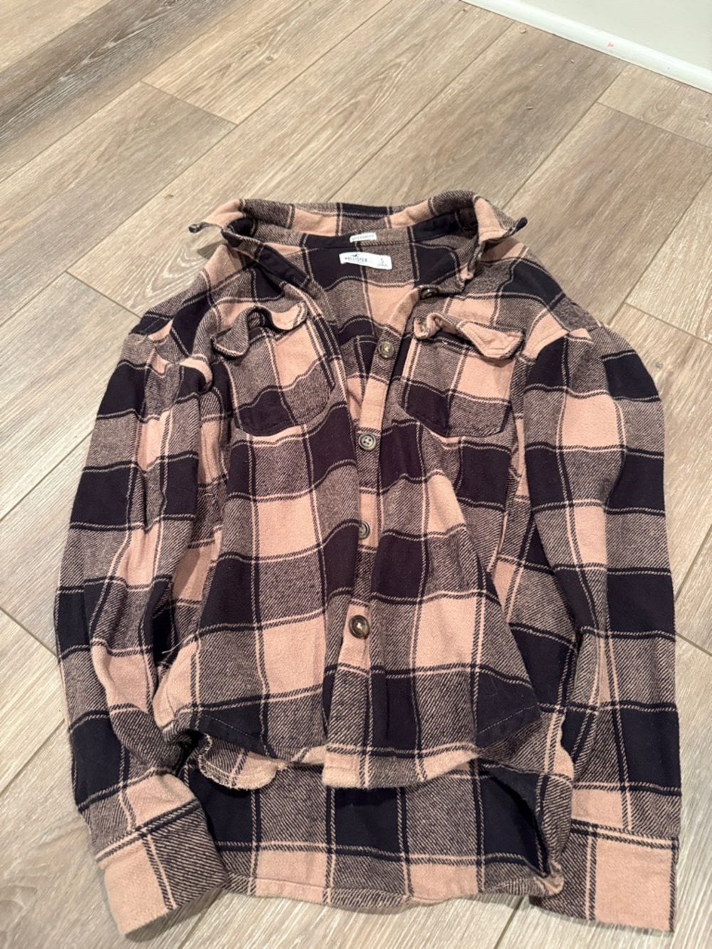 Hollister boyfriend fit flannel